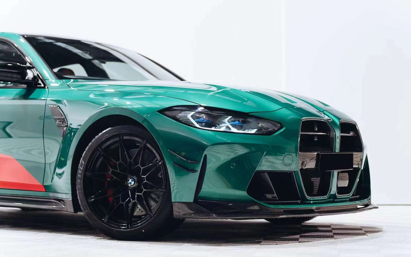 Vorsteiner Carbon Front Lip for BMW G80 M3 G82 M4 2020+  Set Include:  Front Lip ﻿Material: Dry Carbon Fiber