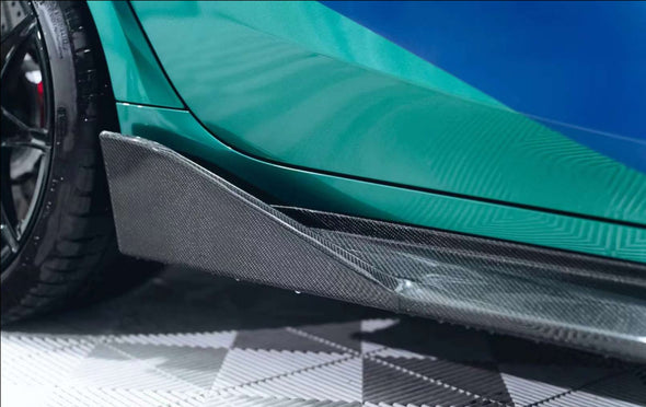 Vortsteiner Carbon Side Skirts for BMW G80 M3 G82 M4 2020+  Set Include:  Side Skirts ﻿Material: Dry Carbon Fiber