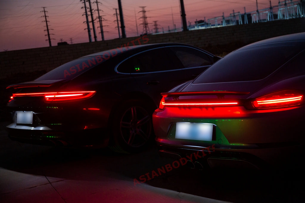 STREAMER LIGHT trim cover under spoiler for PORSCHE 718 BOXSTER 982 CAYMAN 2016+ - Forza Performance Group