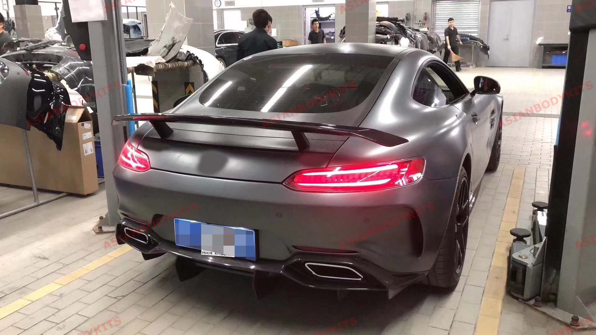 CARBON FIBER REAR WING SPOILER for MERCEDES BENZ AMG GT S C190 2015 - 2018 - Forza Performance Group
