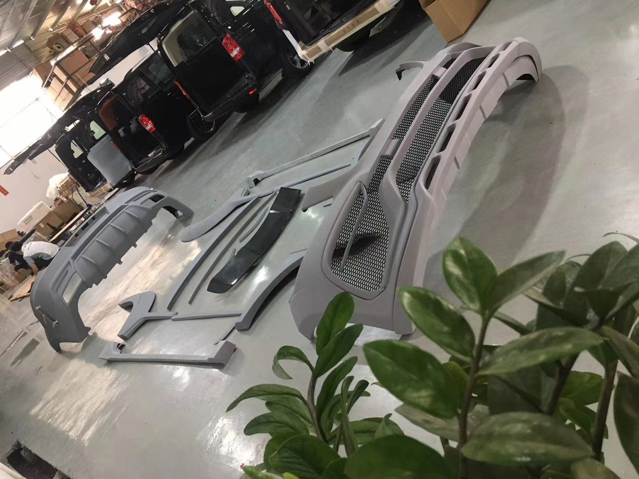 WIDE BODY KIT for MERCEDES-BENZ GLE COUPE C292 2015 - 2019  Set includes: Front bumper assembly Front fenders Side skirts Rear bumper assembly Rear fender flares Spoiler Muffler tips
