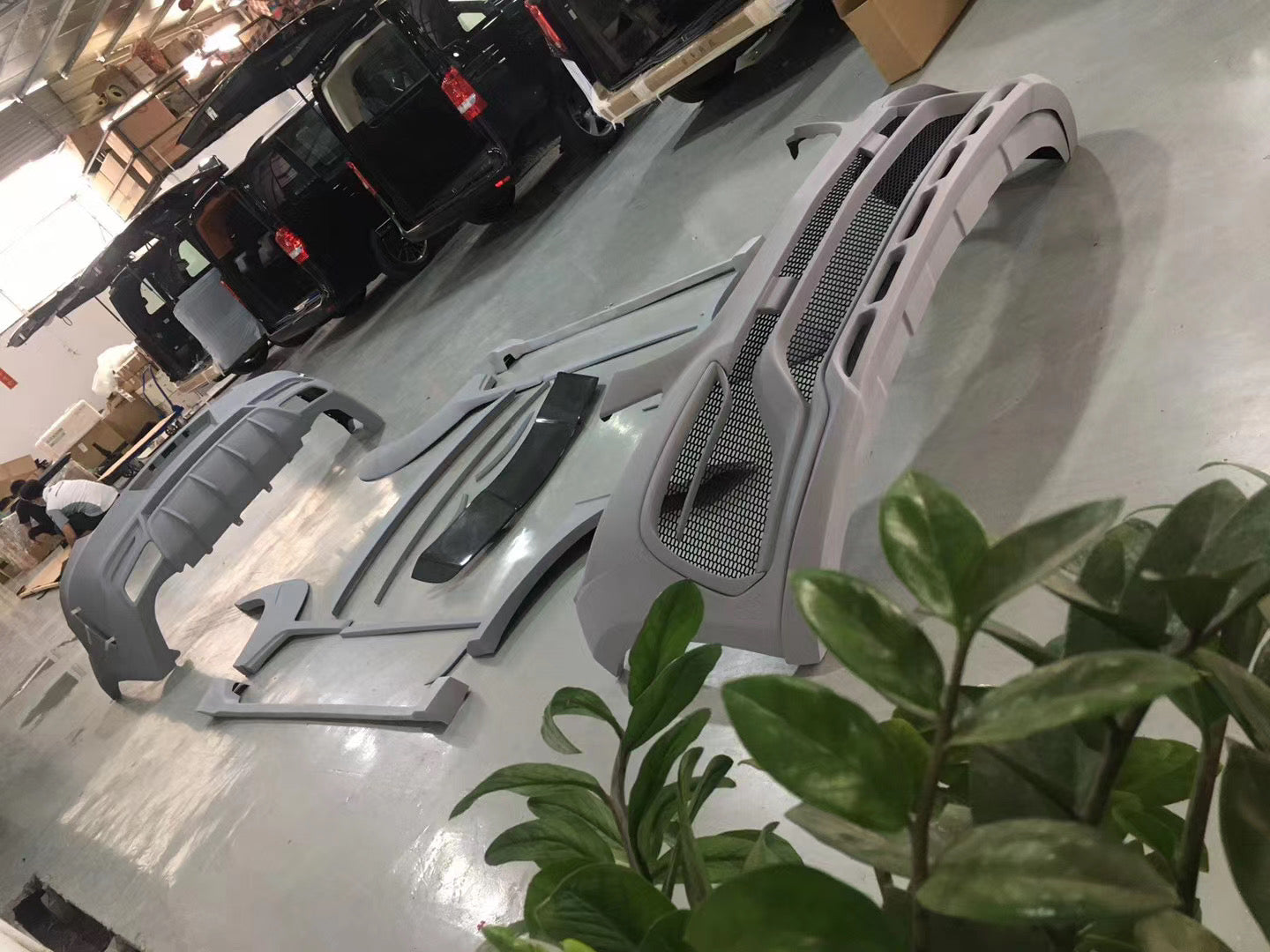 WIDE BODY KIT for MERCEDES-BENZ GLE COUPE C292 2015 - 2019  Set includes: Front bumper assembly Front fenders Side skirts Rear bumper assembly Rear fender flares Spoiler Muffler tips