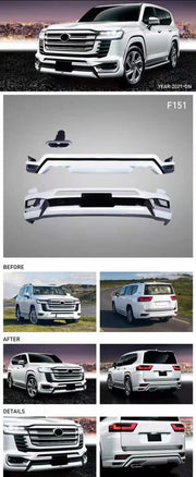       LC300-2021-MODELISTA-BODY-KIT-SIDE-FENDERS-FRONt-LIP-BUMPER-REAR-DIFFUSER-EXHAUST-PIPE