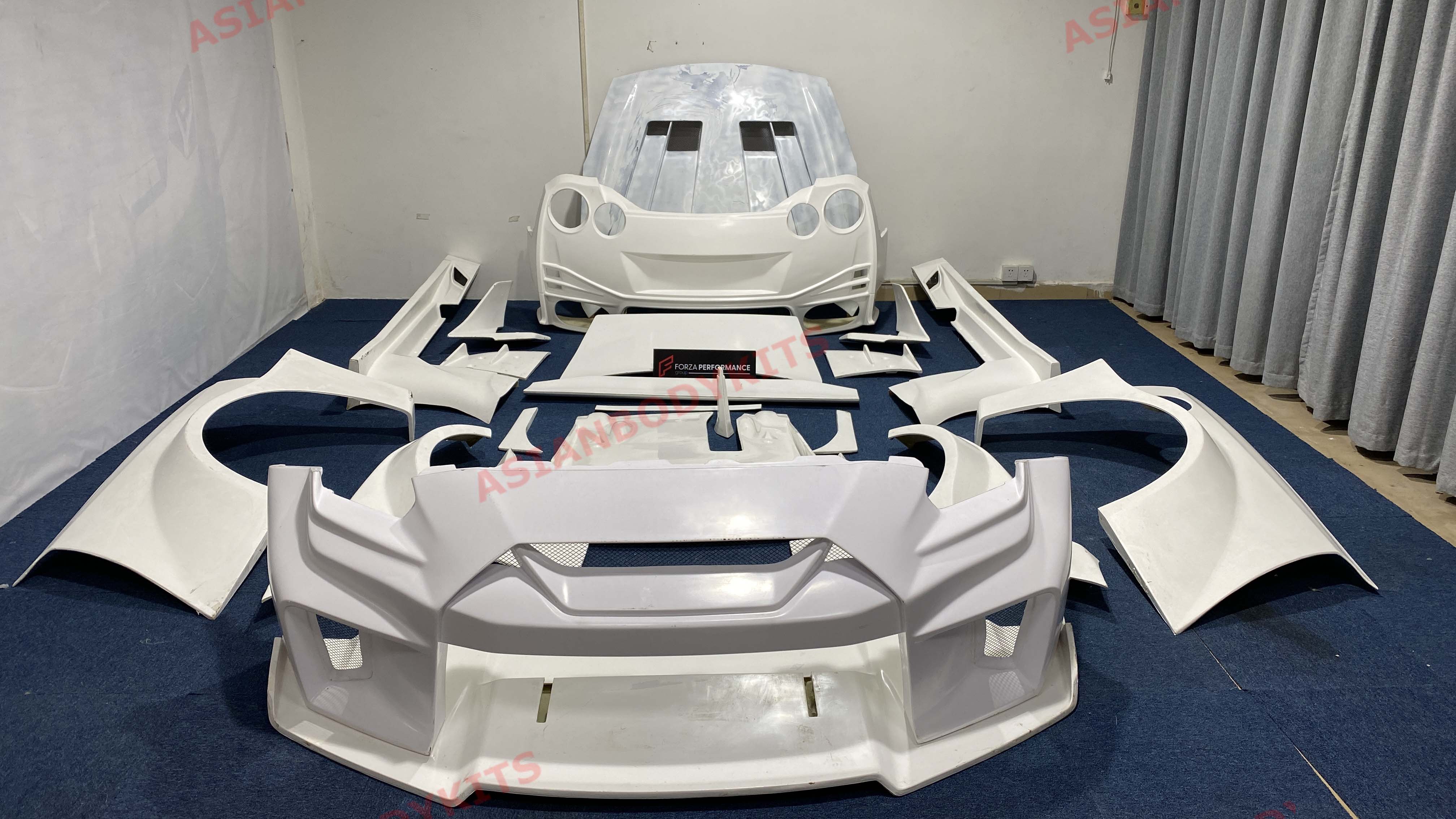 WIDE BODY KIT for NISSAN GT R R35 2016 - 2023 FORZA PERFORMANCE