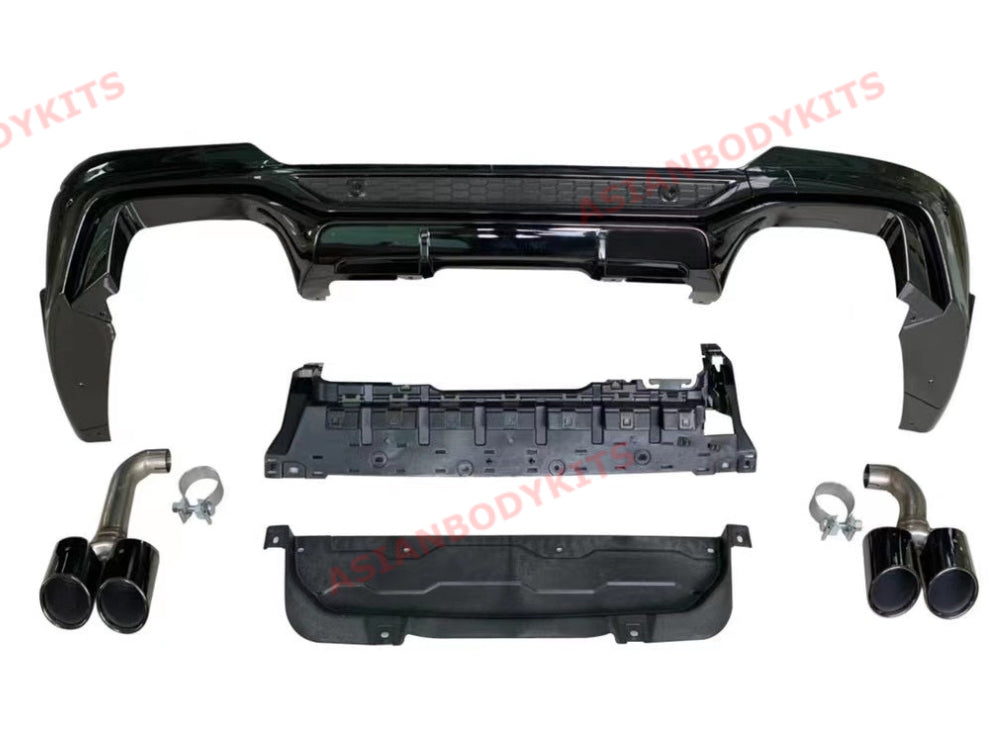 X4M REAR DIFFUSER with QUAD MUFFLER TIPS for BMW X4 G02 2018+