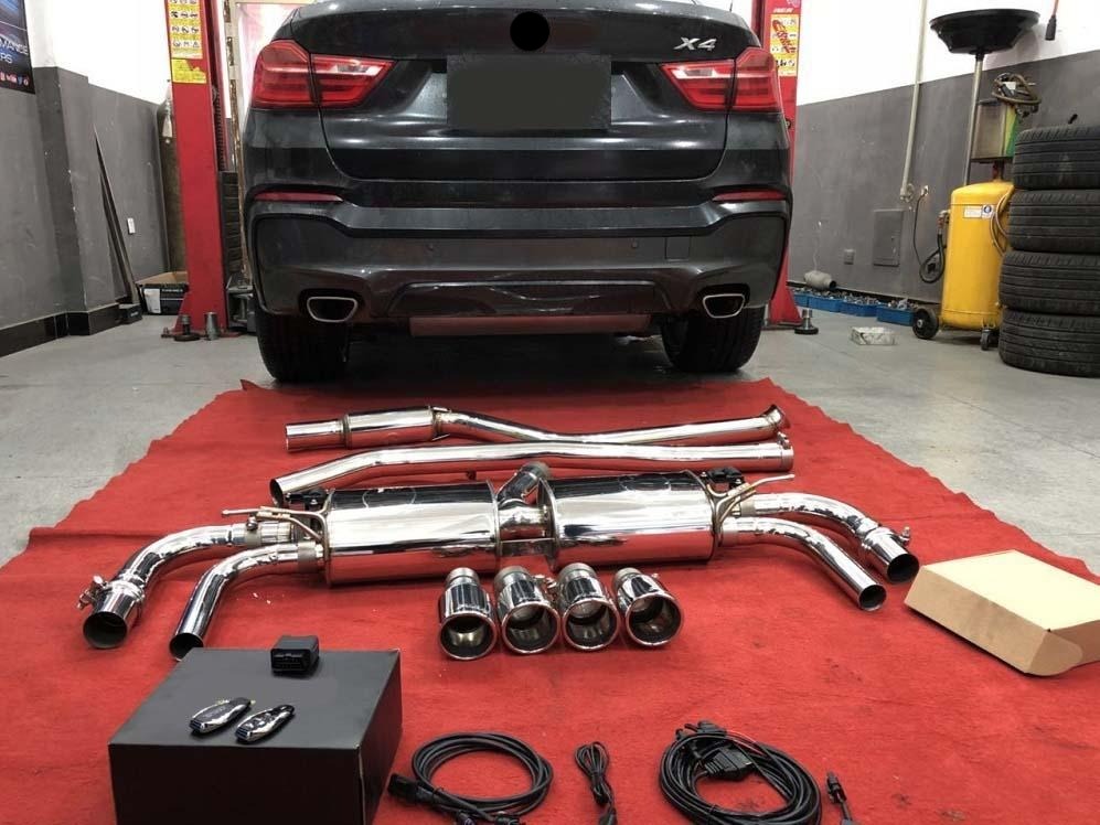VALVED EXHAUST CATBACK MUFFLER for BMW X4 F26 2.0T 3.0T 2014-2018