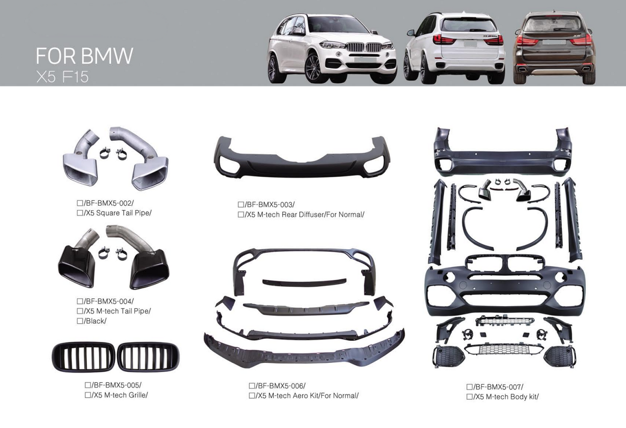 BODY KIT for BMW X5 F15 2013 - 2018 X5 M-TECH