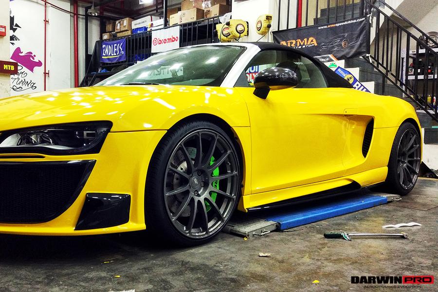 Genuine Audi R8 Coupe/Spyder 2009-2015 DarwinPro Side Skirts rear front diffuser bumpers grille carbon body kit aero