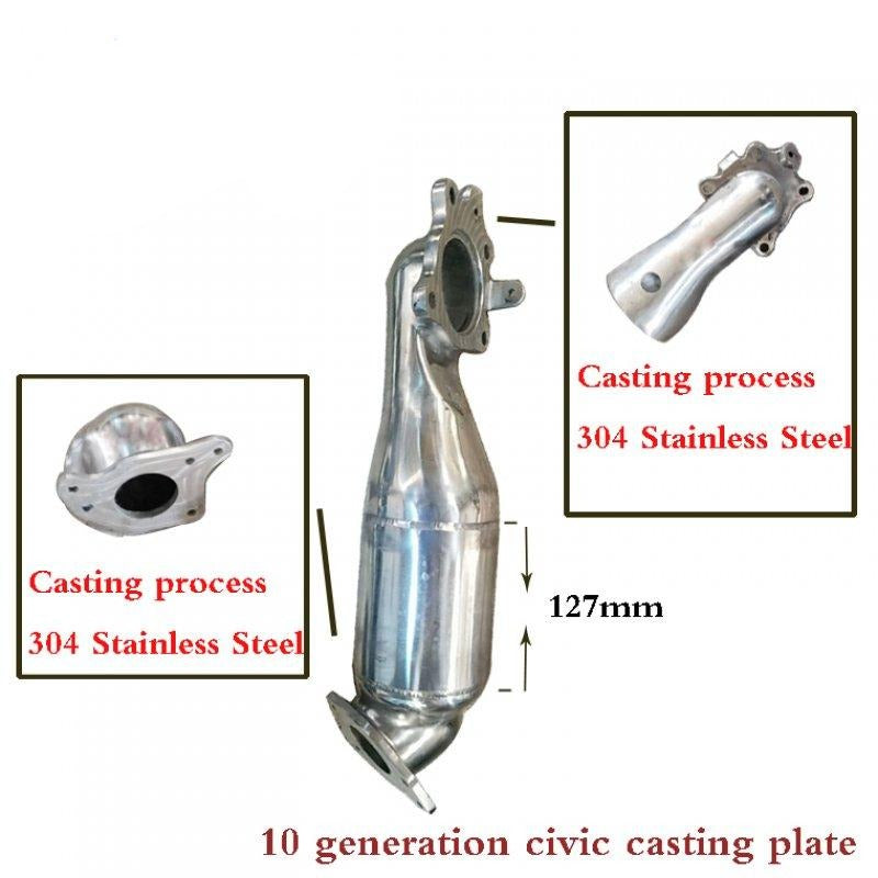 Exhaust downpipe For 10 generation civic casting