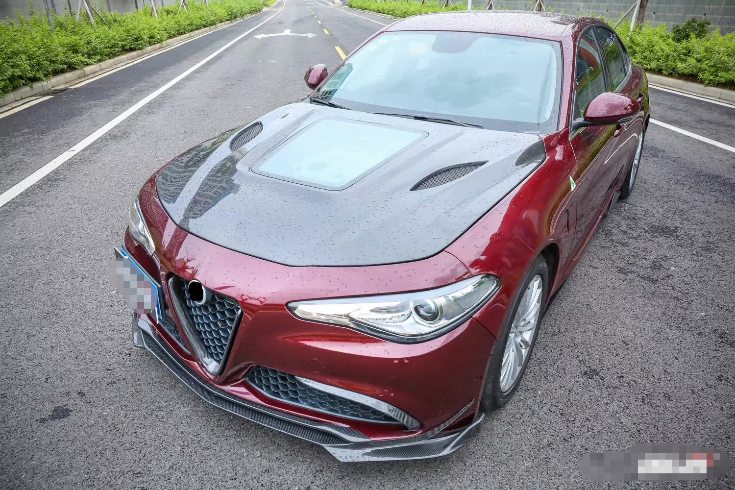 carbon BODY KIT for ALFA ROMEO GIULIA 952 2016+ Set include: Front hood Front lip Rear diffuser Rear spoiler