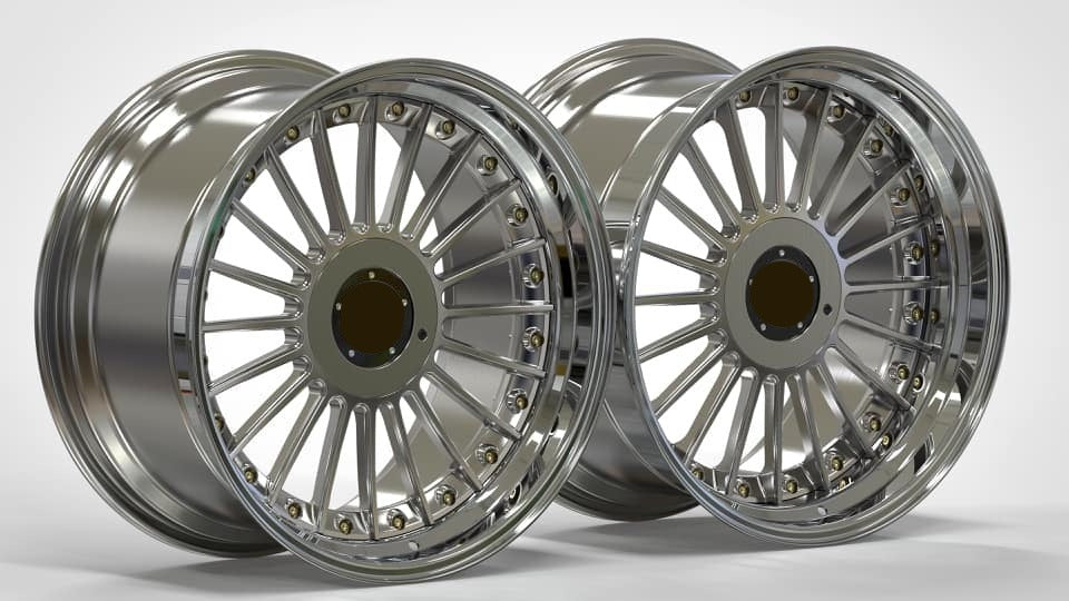 ALPINE OLD CLASSIC RETRO 3 PIECES 3PCS FORGED WHEELS FOR VOLKSWAGEN ...