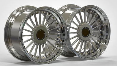 3-Piece FORGED WHEELS FOR BMW E34 E38 5 SERIES 7 SERIES