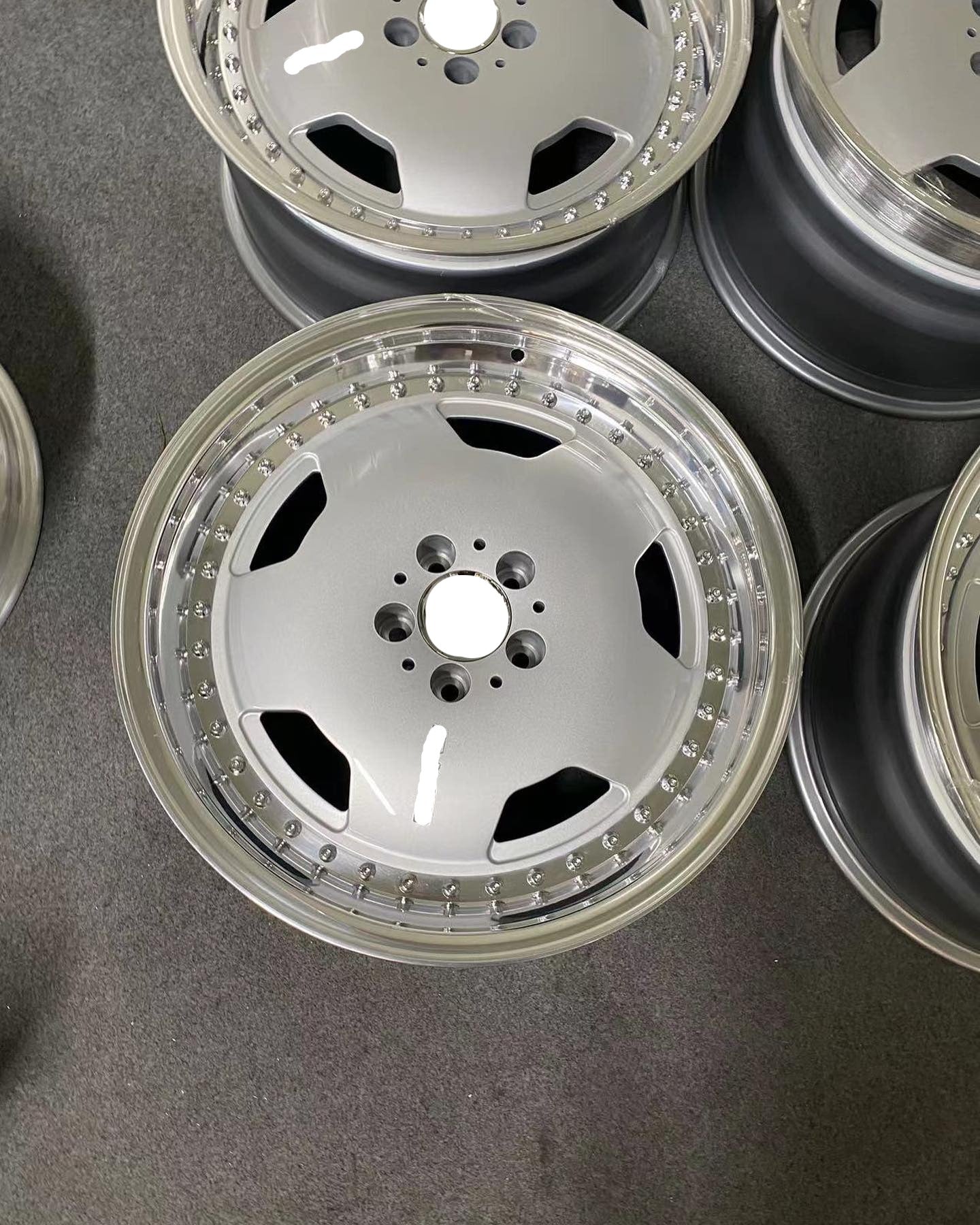 AMG MONOBLOCK RETRO EDITION 3-PIECE FORGED WHEELS RIMS for MERCEDES-BE ...