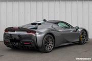 Assetto Fiorano Style Dry Carbon Trunk Spoiler For Ferrari SF90 Stradale  Set include:   Trunk Spoiler Material: Dry Carbon