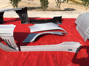 Aston Martin VANTAGE V12 GT3 wide body kit front bumper rear bumper side skirts fenders spoiler hood sport