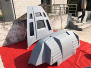 Aston Martin VANTAGE V12 GT3 wide body kit front bumper rear bumper side skirts fenders spoiler hood sport