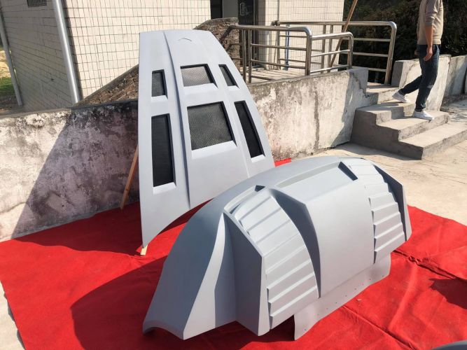 Aston Martin VANTAGE V12 GT3 wide body kit front bumper rear bumper side skirts fenders spoiler hood sport