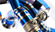VALVED EXHAUST CATBACK MUFFLER for AUDI R8 (4.2L) V8 2006 - 2012  Valved exhaust, meaning that has remote, controlled valves - allowing a switch between an aggressive loud sports sound and a sound that is closer to the OEM sound.  Set includes:  Muffler with valves