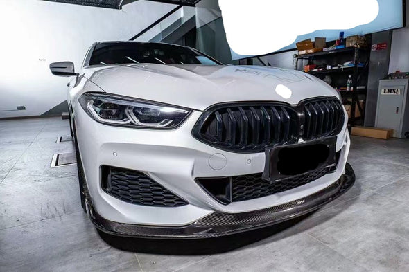 CARBON FIBER BODY KIT for BMW 8 SERIES G16 2019+

Set includes:

Front Lip
Side Skirts
Rear Diffuser
Rear Bumper Trims

Material: Real Carbon Fiber

NOTE: Professional installation is required.