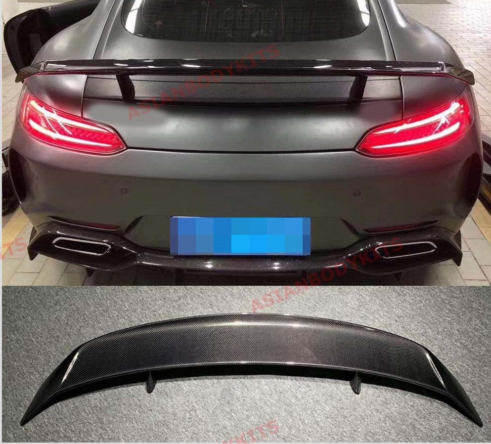 CARBON FIBER REAR WING SPOILER for MERCEDES BENZ AMG GT S C190 2015 - 2018