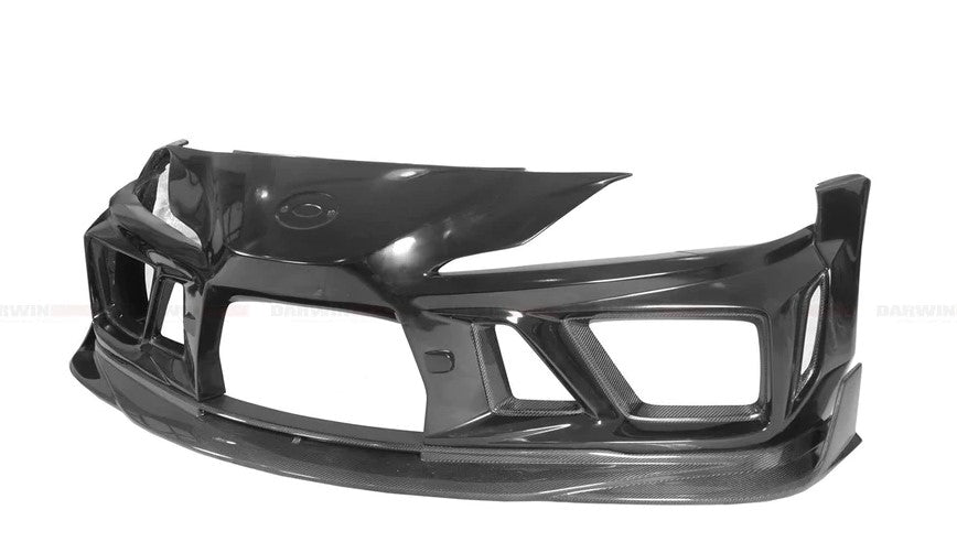 BKSS II CARBON BODY KIT FOR TOYOTA SUPRA A90 A91 2019+  Set includes:  Front Lip Front Canards Front Bumper Hood Side Skirts