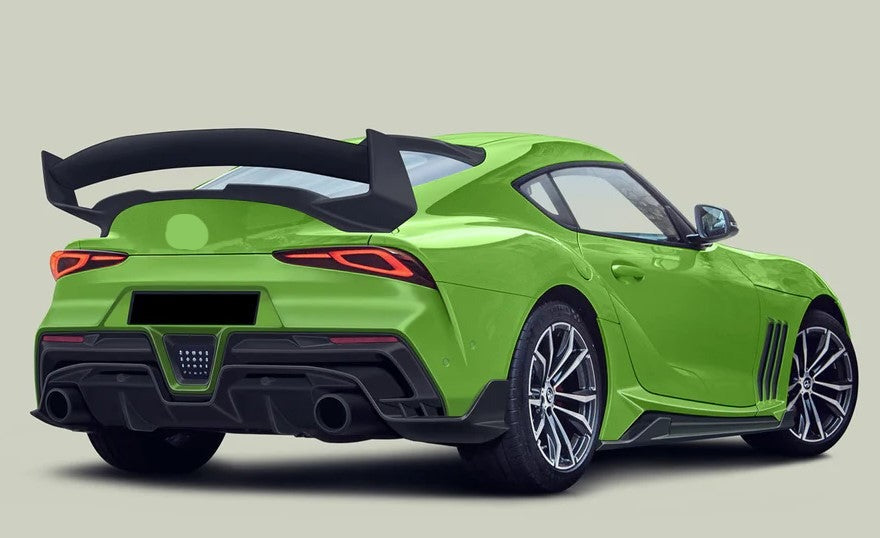 BKSS II CARBON BODY KIT FOR TOYOTA SUPRA A90 A91 2019+  Set includes:  Front Lip Front Canards Front Bumper Hood Side Skirts