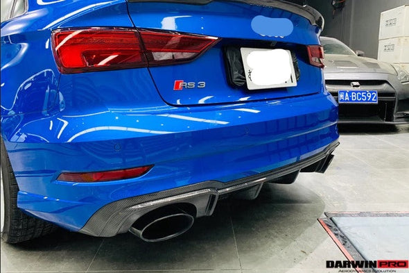 BKSS STYLE CARBON FIBER REAR DIFFUSER for AUDI RS3 2019-2020