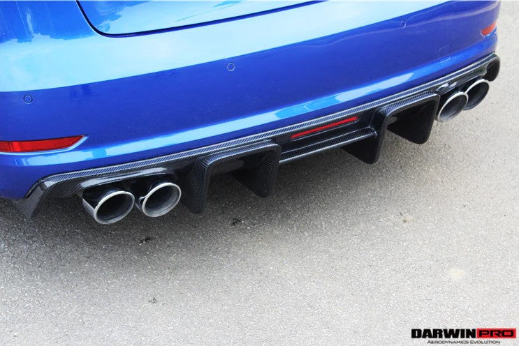 BKSS STYLE CARBON FIBER REAR DIFFUSER for AUDI S3 A3 2013 - 2016