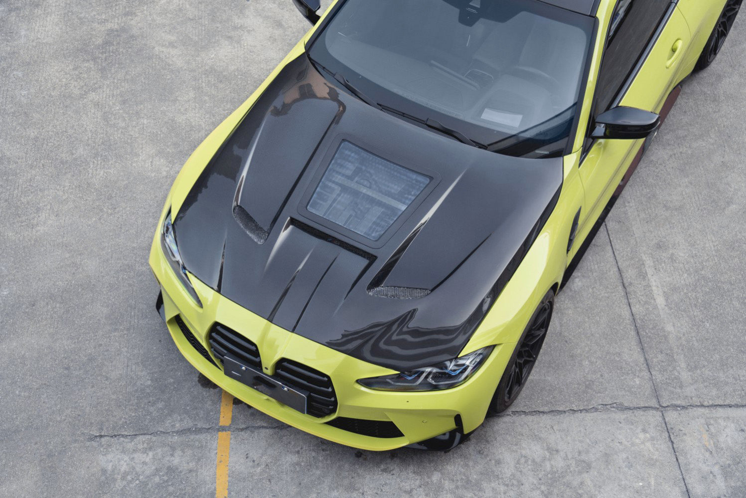 BMW M4 G82 FORZA PERFORMANCE CARBON HOOD WITH GLASS