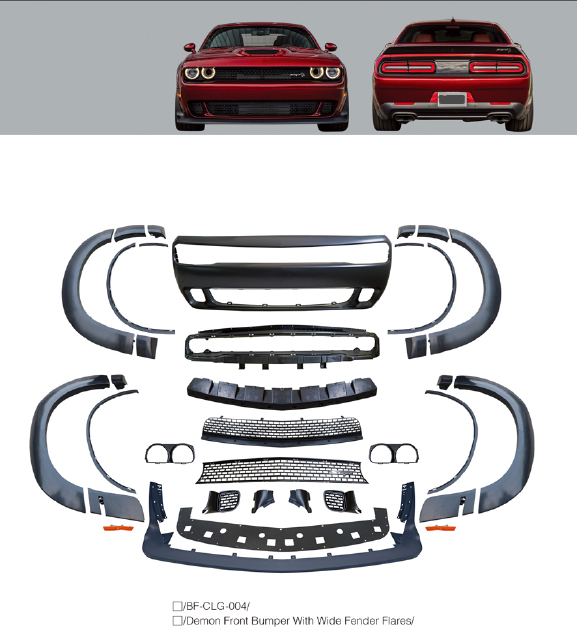 

BODY KIT for DODGE CHALLENGER 2015-2020

Set includes:

Front Bumper
Wide Fender Flares

Note: Professional installation is required.




Payment ►
Visa

Mastercard

PayPal with a credit card (add 4.4% at checkout)
Payoneer
Cryptocurrency
Shipment ►
By express DHL/UPS/TNT/FedEx
To the local international airport
Special line by air
Special line by the sea
To Europe and the UK by train


Please let us know which shipping option you prefer.