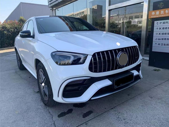 BODY KIT AMG FOR MERCEDES BENZ GLE COUPE C167  Set include:   Front lip  Front bumper assebly Spoiler  Rear diffuser with exhaust tips  Grill MATERIAL: Plastic PP