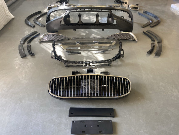 Body Kit for MERCEDES BENZ GLS M MODEL 2020  Set include:   Rear bumper  Grille Wheel trim  Material: PP+ABS  * Each part can be send separately. If you need, please contact us.