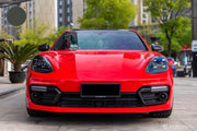 BODY KIT for PORSCHE PANAMERA 971 2017 - 2023

Set includes:

Front Bumper Assembly
Front Lip
Rear Bumper
Side Skirts
Rear Diffuser 

Material: Plastic

NOTE: Professional installation is required. Factory LED DRL must be reused