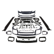BODY KIT for PORSCHE PANAMERA 971 2017 - 2023

Set includes:

Front Bumper Assembly
Front Lip
Rear Bumper
Side Skirts
Rear Diffuser 

Material: Plastic

NOTE: Professional installation is required. Factory LED DRL must be reused