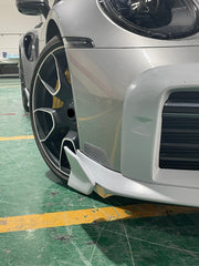 DRY CARBON BODY KIT FOR PORSCHE 911 992 TURBO TURBO S 2019+  Set includes:  Front Lip Front Air Vent Covers Side Skirts  Rear Diffuser Exhaust Tips Rear Canards Rear Spoiler