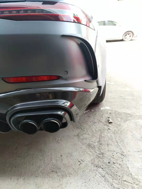 BRABUS AMG GT 63 body kit rocket carbon wheels carbon diffuser spoiler side skirts side fenders front bumper carbon lip