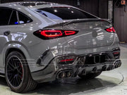 BRABUS Carbon Body Kit For Mercedes Benz AMG GLE 63 Coupe C167 Set include: Front Grille Front Lip Fenders Add-On Rear Diffuser Front Bumper Vents Trunk Spoiler Rear Fascia inserts Exhaust Tips Material: Real Carbon