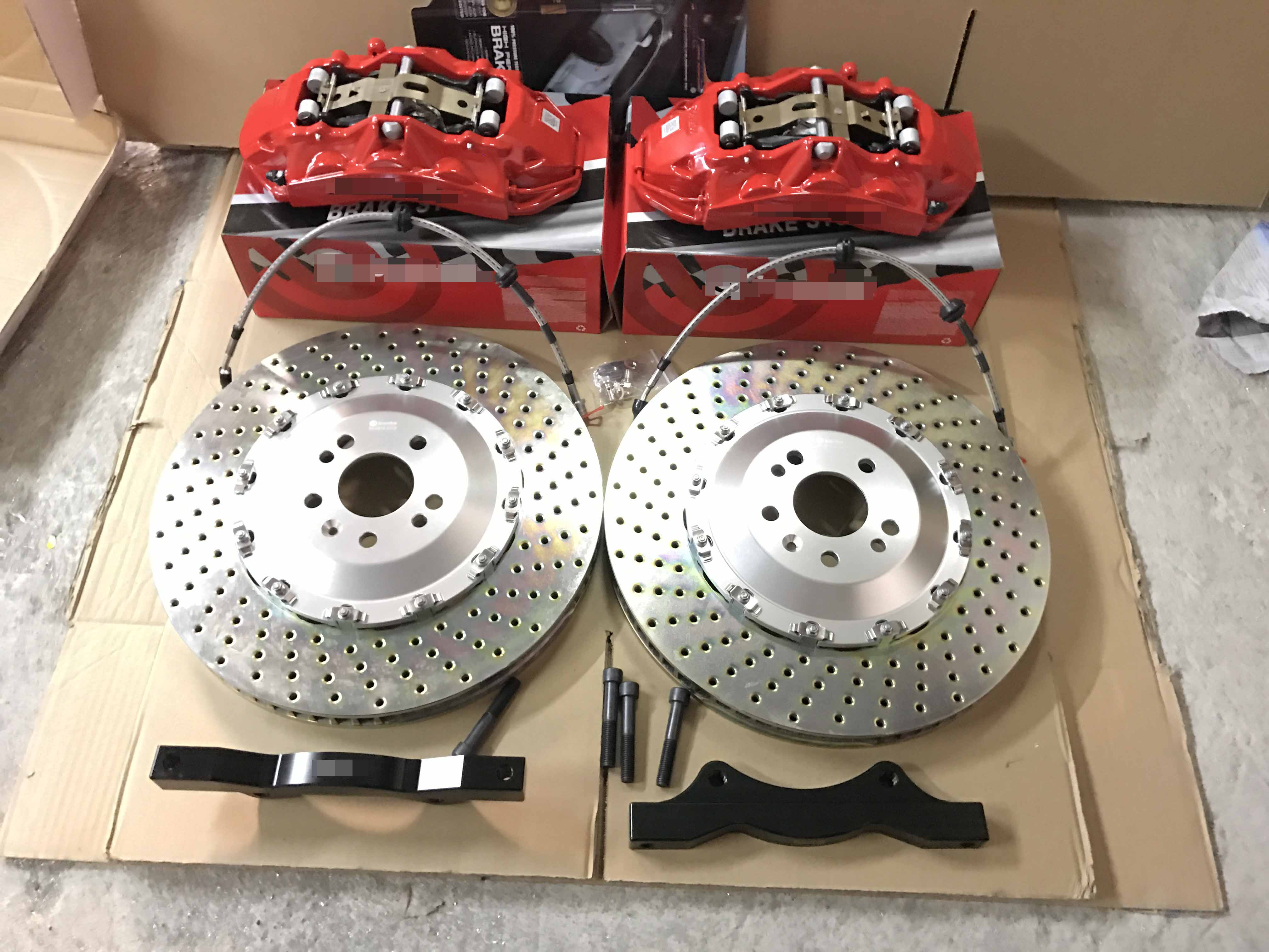 Land Rover Brake Big brake kit for Land Rover Range Rover Defender Brembo Ap Racing ...