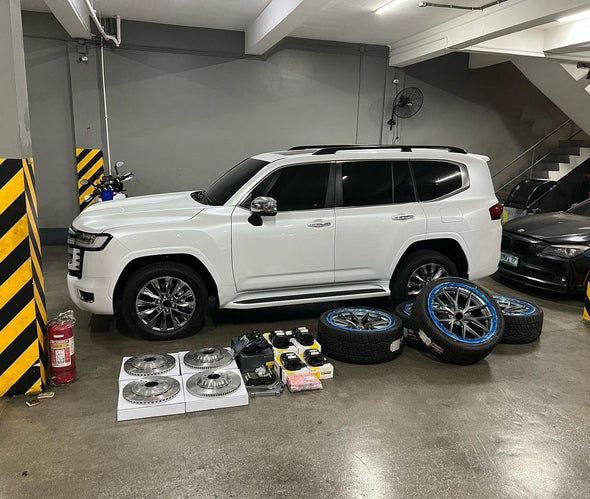 We manufacture premium quality forged wheels rims for   TOYOTA LAND CRUISER 300 LC 300 in any design, size, color.  Wheels size: 22 x 9.5  PCD: 6 X 139.7  CB: 95.1  Forged wheels can be produced in any wheel specs by your inquiries and we can provide our specs