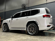 We manufacture premium quality forged wheels rims for   TOYOTA LAND CRUISER 300 LC 300 in any design, size, color.  Wheels size: 22 x 9.5  PCD: 6 X 139.7  CB: 95.1  Forged wheels can be produced in any wheel specs by your inquiries and we can provide our specs