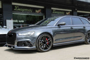 CARBONADO CF8362BS.CA CF8362BS.CRD 2013-2018 Audi RS6 Avant BS Style Carbon Fiber Front Bumper Canards Carbonado 2013-2018 Audi RS6 Avant BS Style Carbon Fiber Front Bumper Canards