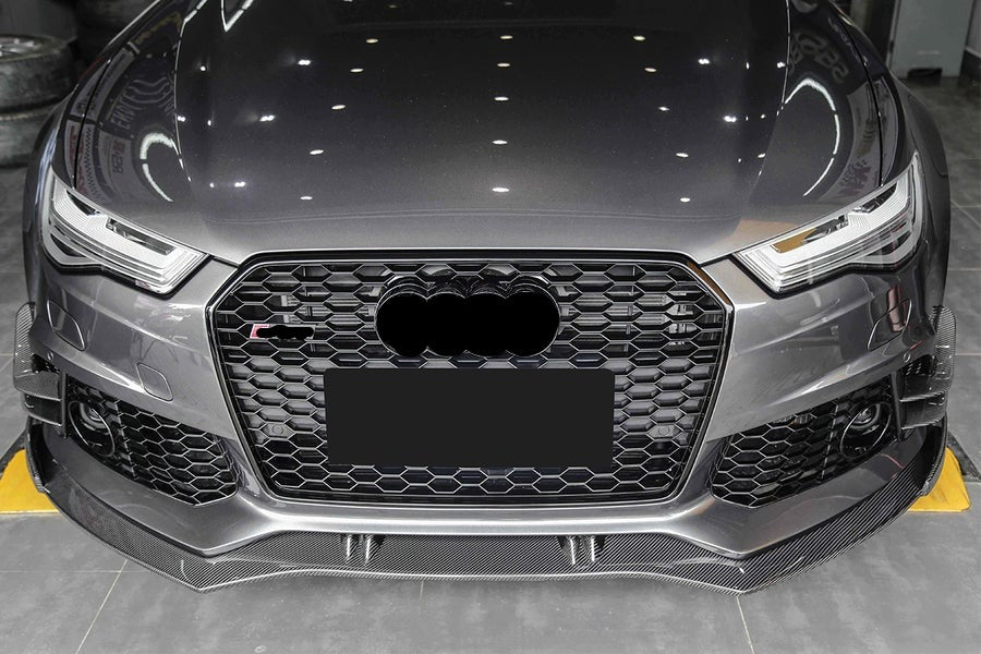 CARBONADO CF8362BS.FL 2013-2018 Audi RS6 Avant BS Style Carbon Fiber Front Lip