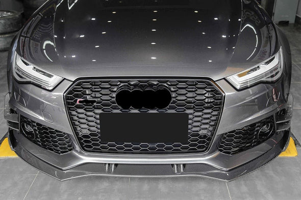 CARBONADO CF8362BS.FL 2013-2018 Audi RS6 Avant BS Style Carbon Fiber Front Lip