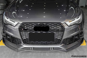 CARBONADO CF8362BS.CA CF8362BS.CRD 2013-2018 Audi RS6 Avant BS Style Carbon Fiber Front Bumper Canards Carbonado 2013-2018 Audi RS6 Avant BS Style Carbon Fiber Front Bumper Canards