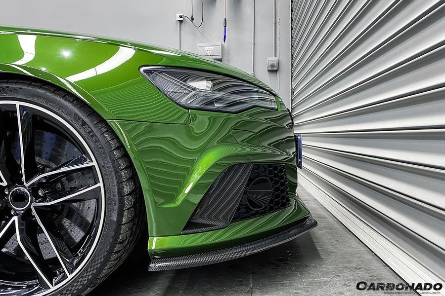 CARBONADO CF8363MTN-FL 2013-2018 Audi RS6 Avant MN Style Carbon Fiber Front Lip
