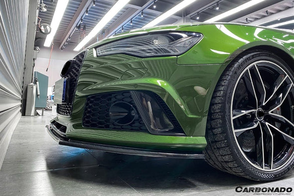 CARBONADO CF8363MTN-FL 2013-2018 Audi RS6 Avant MN Style Carbon Fiber Front Lip