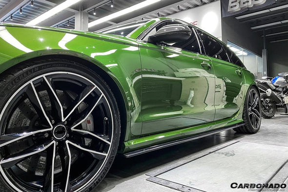 CARBONADO CF8363MTN-SS 2013-2018 Audi RS6 Avant MN Style Carbon Fiber Side Skirts