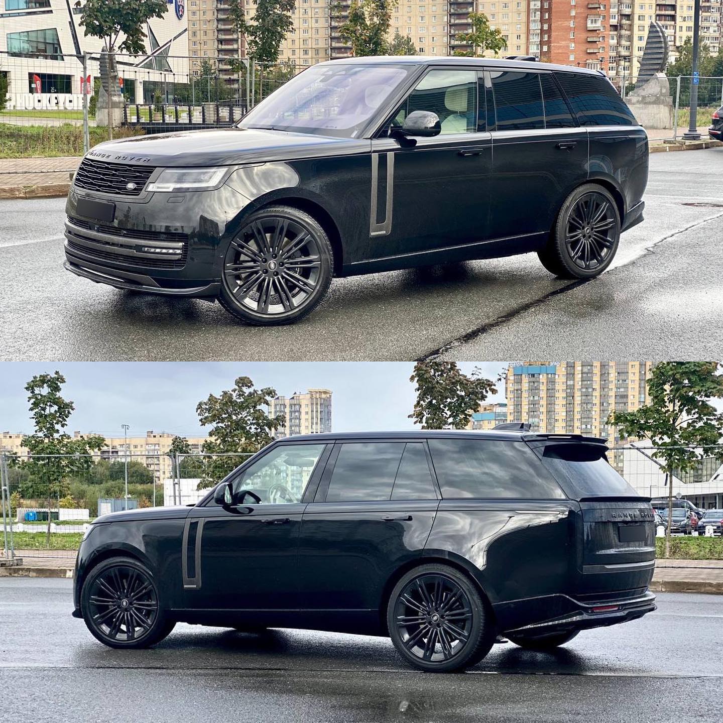 RONIN PARADIGM Carbon Black Night Aero Body Kit For New Land Rover Range Rover L460 2023  We were the first to create a body kit for the Land Rover Range Rover. The body kit is of consistently high quality. The body kit turned out to be elegant and not flashy, as it should be for a large and solid car.  Set include:  Front Lip Rear Diffuser Roof Spoiler Trunk Spoiler Material: Carbon Note: Professional installation is required
