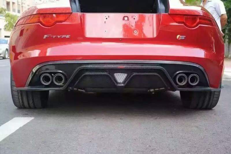 Carbon Body Kit For Jaguar F-Type 2013-2017  Set include:  Front Lip Side Skirts Rear Diffuser Material: Carbon  Note: Professional installation is required.