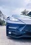 carbon body kit tesla model 3 y s facelift front diffuser lip bumper side skirts hood trims 